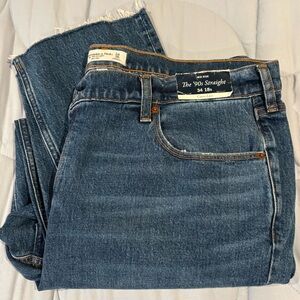 Abercrombie & Fitch Women’s jeans The 90s Straight Mid-Rise, Curve Love 34/18s